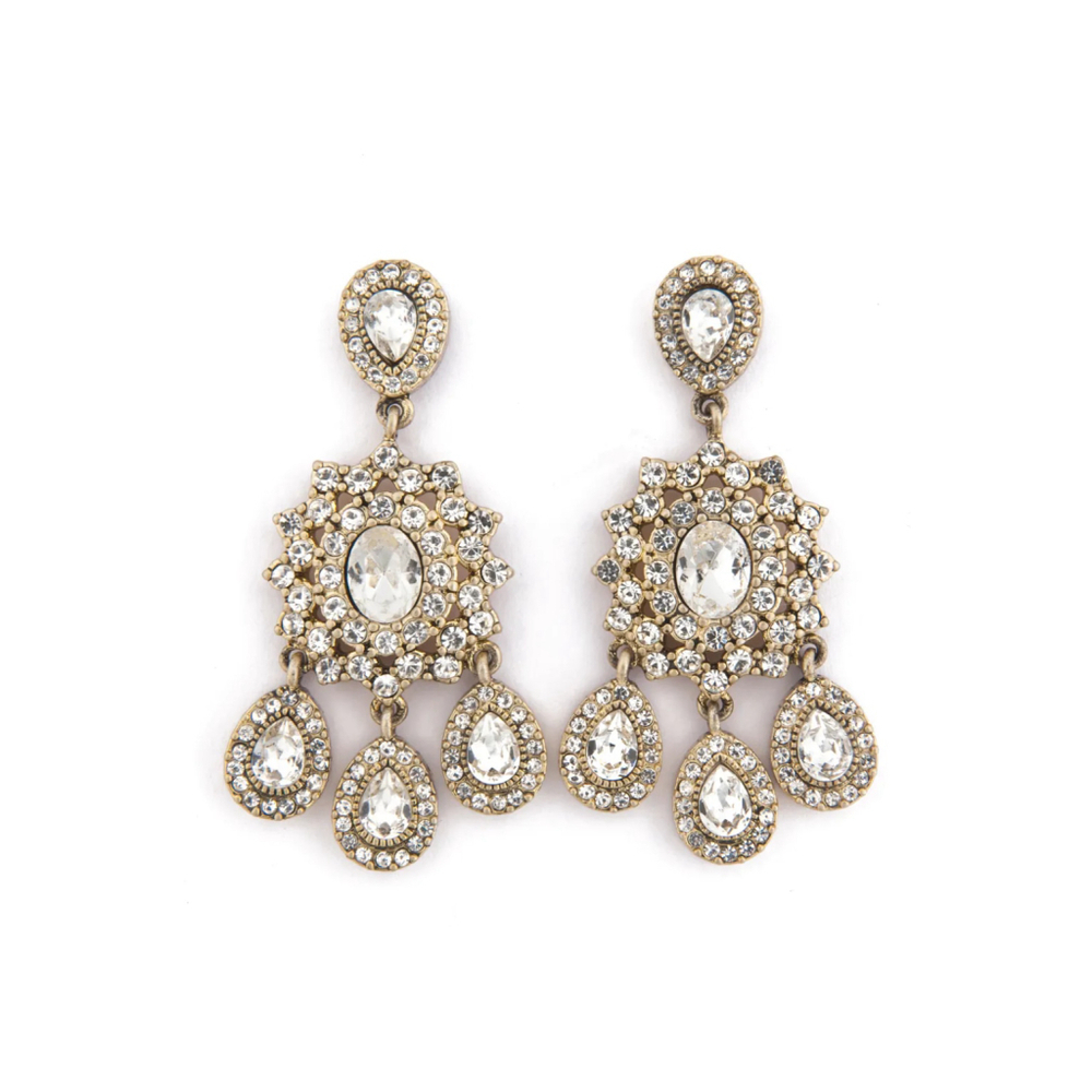 Nicole Miller Accessories Southern Plantation Earrings Swarovski Crystals $135 - Picture 2 of 6